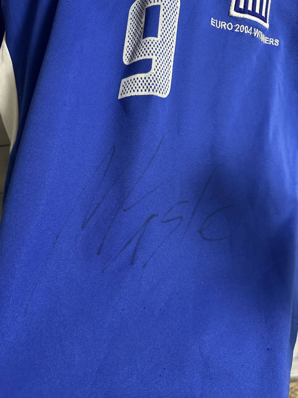 Vintage Rare Vintage Soccer Jersey Greece Charisteas Euro 2005 Win Size US M / EU 48-50 / 2 - 5 Thumbnail