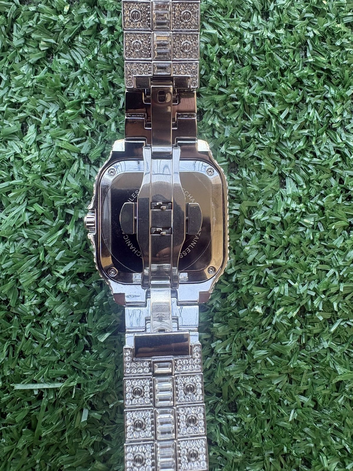 Haglofs Moissanite VVS1 Quality Diamond Tested white Watch Iced Out Size 44 - 5 Thumbnail