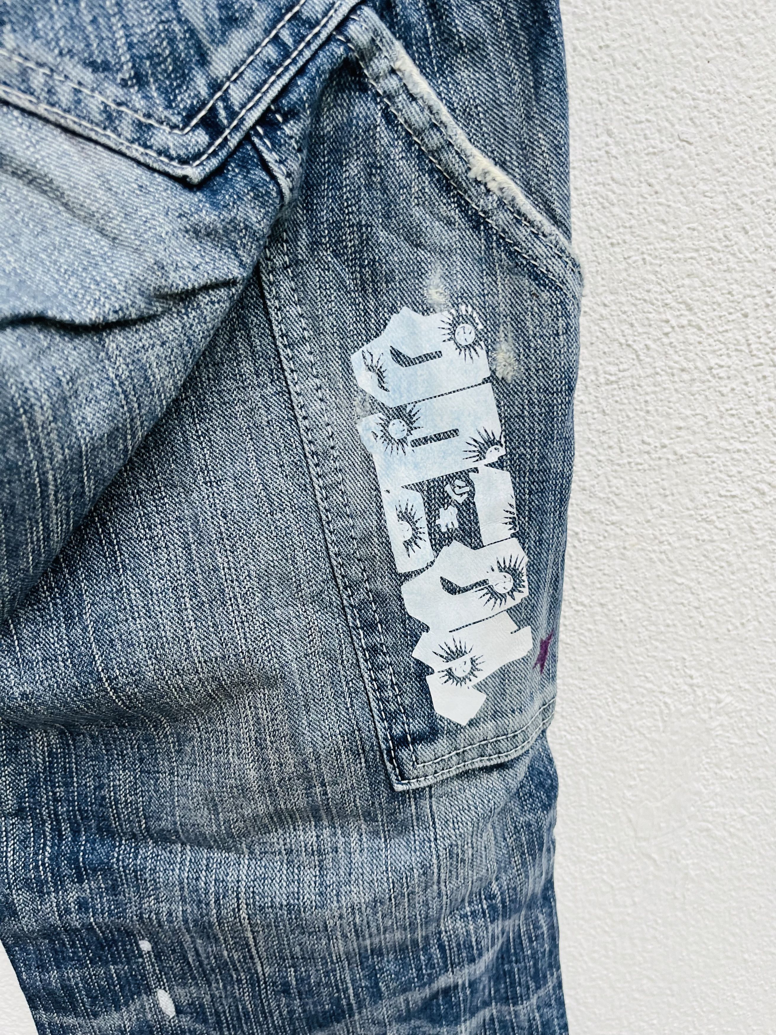 Japanese Brand Vintage Edwin 503 Blue Trip Japanese Distressed Style Size US 30 / EU 46 - 16 Thumbnail