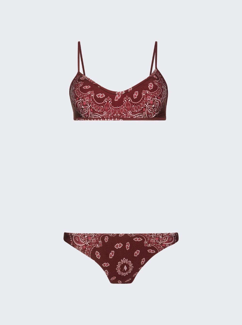 The Attico o1mle0526 Two-Piece Bandana Swimsuit in Red Size XXS / US 00 / IT 34 - 1 Thumbnail