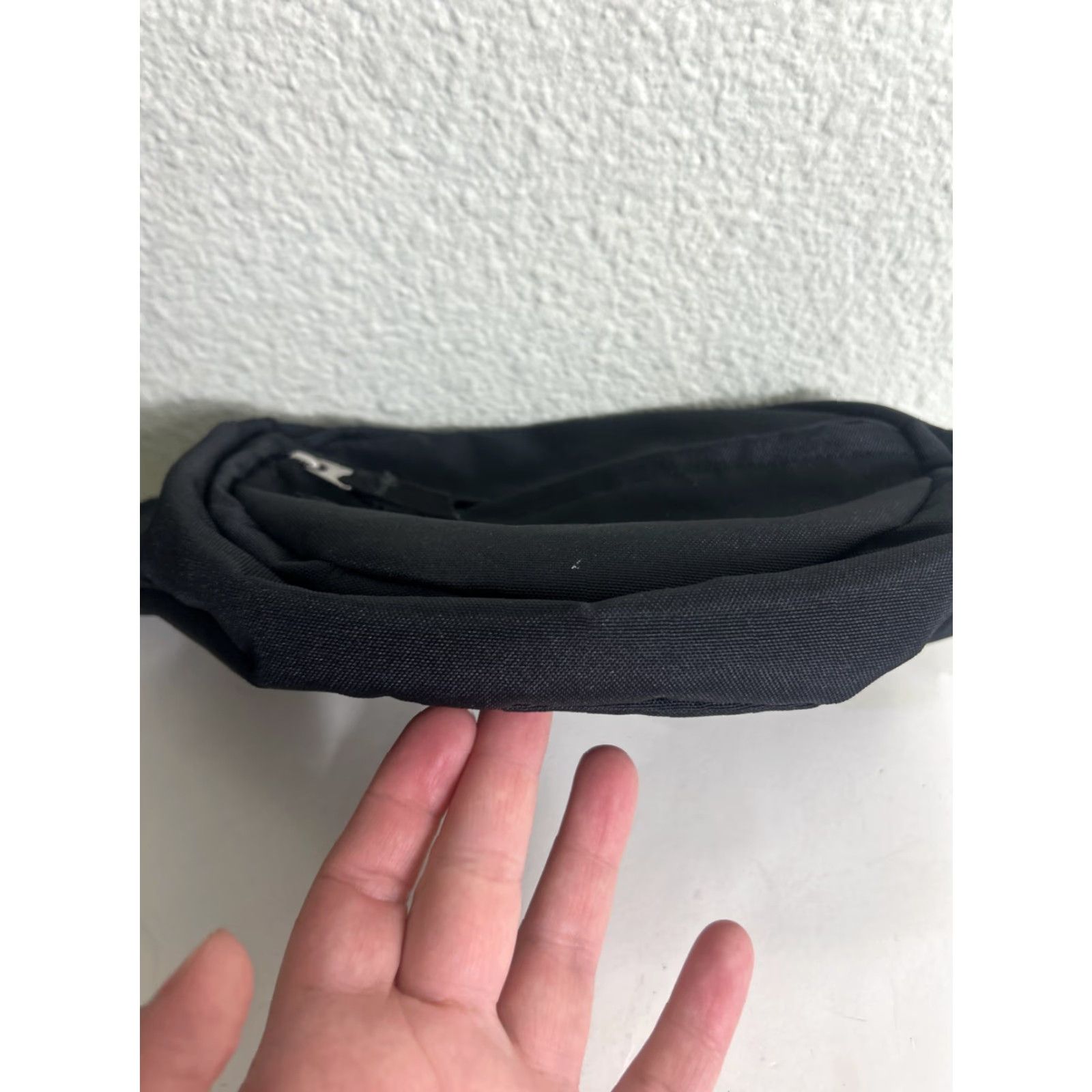 Jansport VINTAGE JANSPORT Fanny Pack Hip Bag Black Double Zip Unisex Adults Nylon Bag Size ONE SIZE - 5 Thumbnail