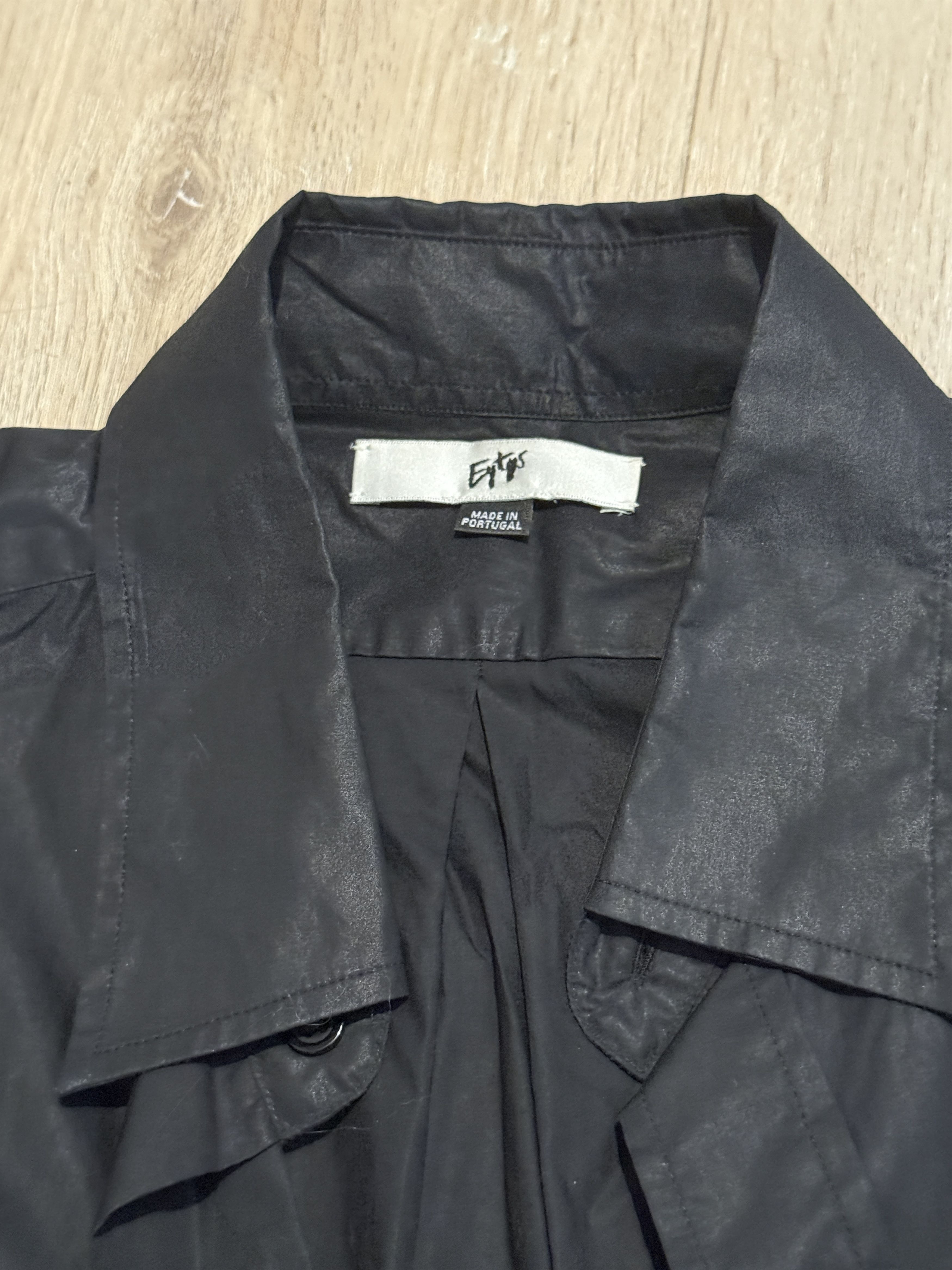 Eytys Waxy Black button up shirt Size US L / EU 52-54 / 3 - 2 Thumbnail