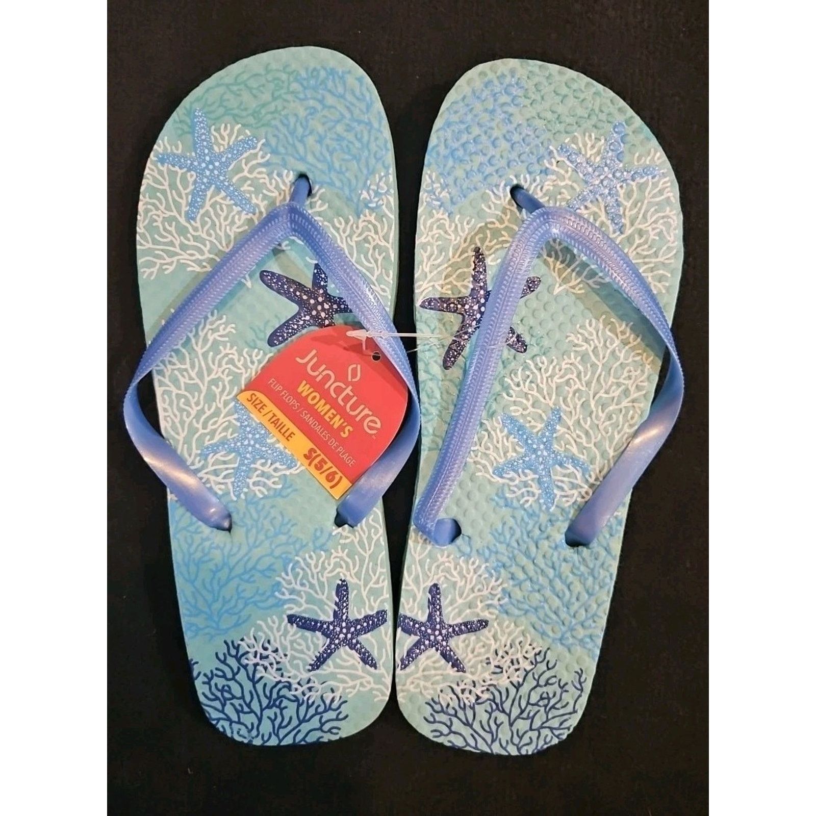 Other Women’s Juncture Flip Flops Teal Starfish Size Small (5/6) Size US 5.5 / IT 35.5 - 2 Thumbnail