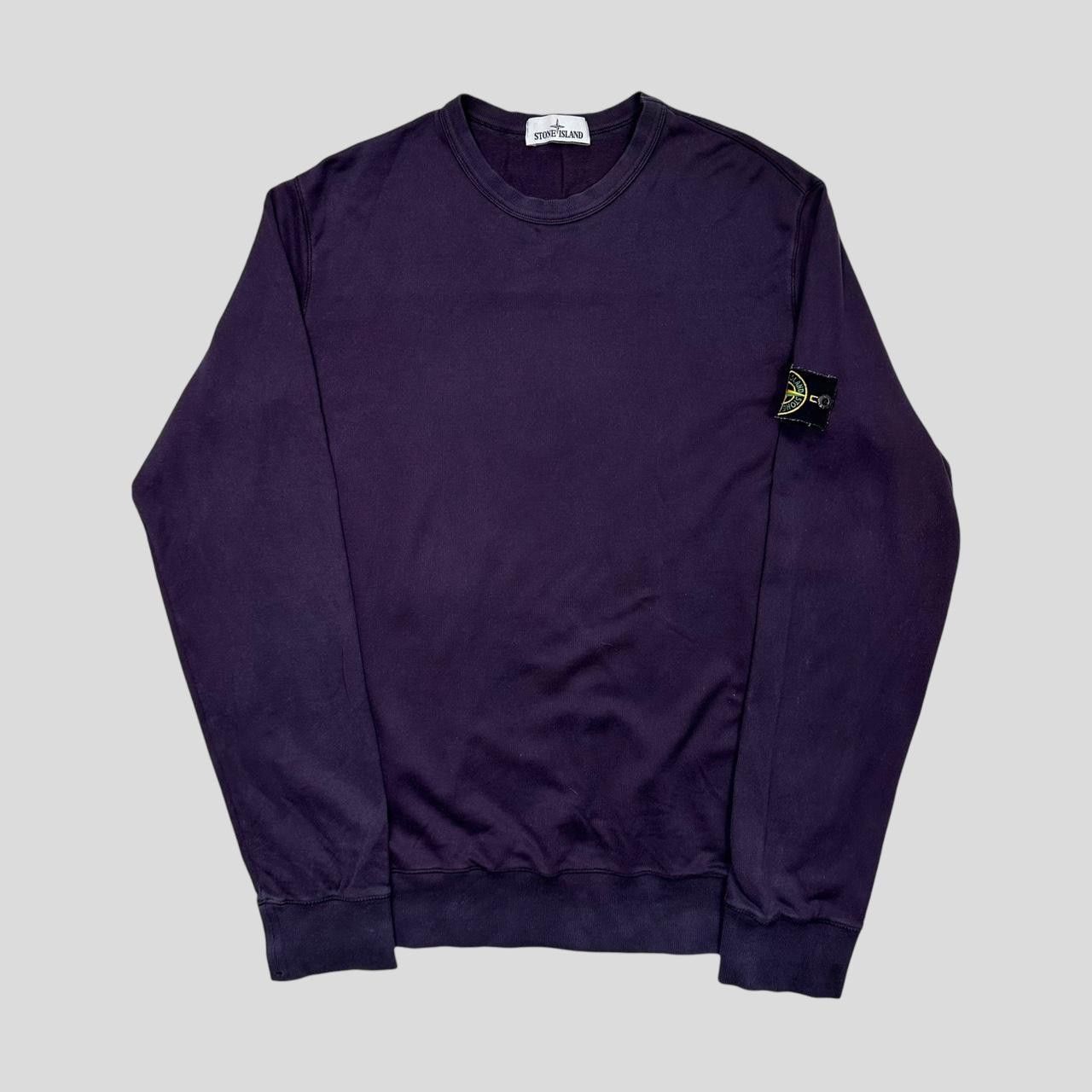 image of Stone Island Purple Knit Crewneck - Xl/ , Men's (Size 2XL)