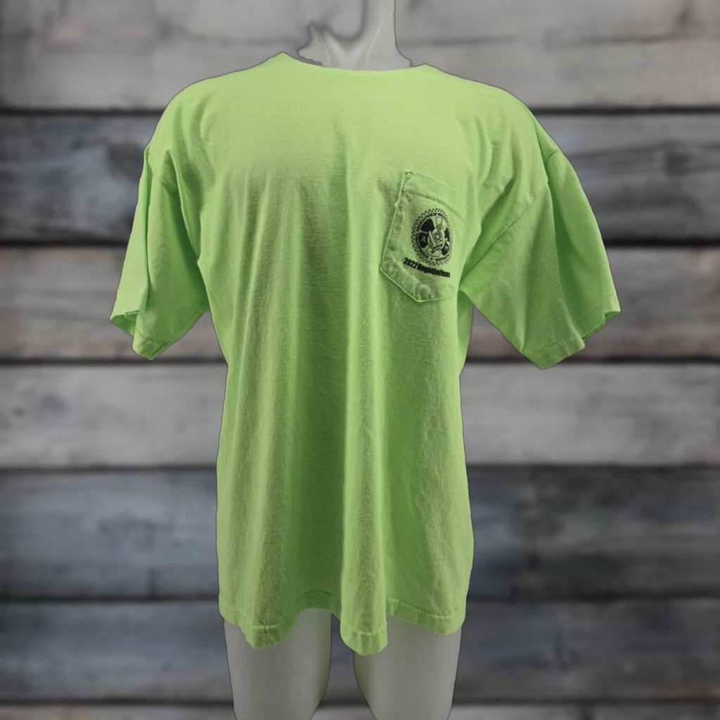 Vintage VINTAGE Bayside International Association of Machinists and Aerospace Workers T-Shirt 2XL Green adult Mens 2022 graphic print short sleeve crew neck Size US XXL / EU 58 / 5 - 1 Thumbnail