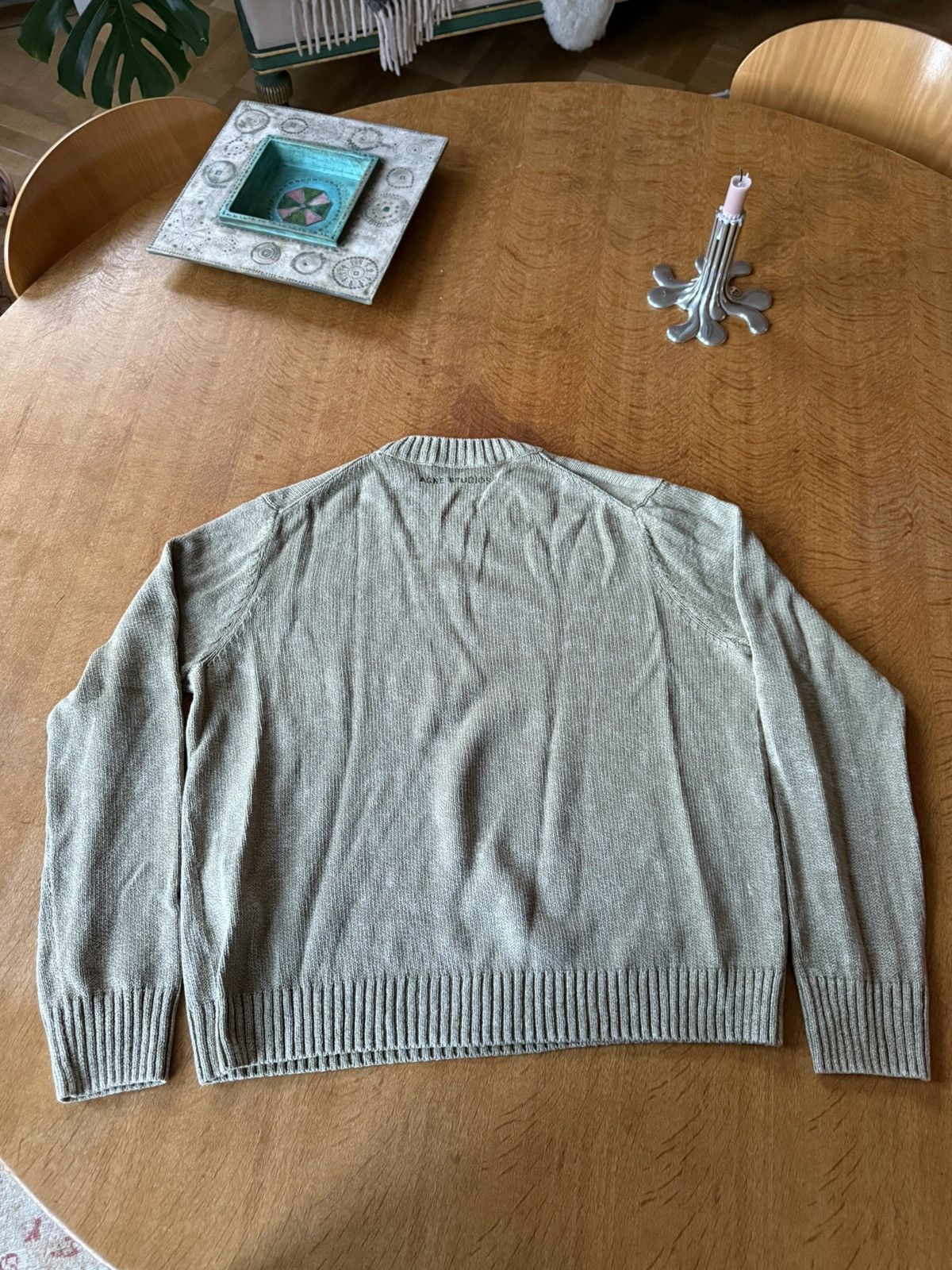Acne Studios Acne Studios Light Military Green Sweatshirt Size US L / EU 52-54 / 3 - 2 Thumbnail