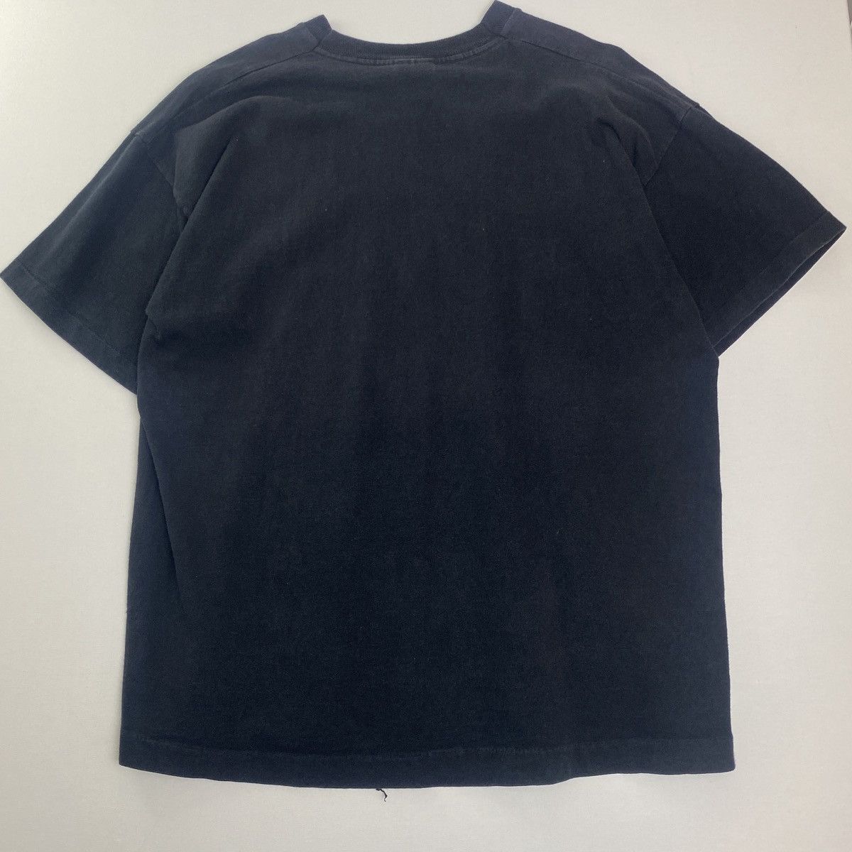 Nike Vintage Nike Brushstroke Swoosh Tee 90s Black L rasta vtg Size US L / EU 52-54 / 3 - 2 Thumbnail
