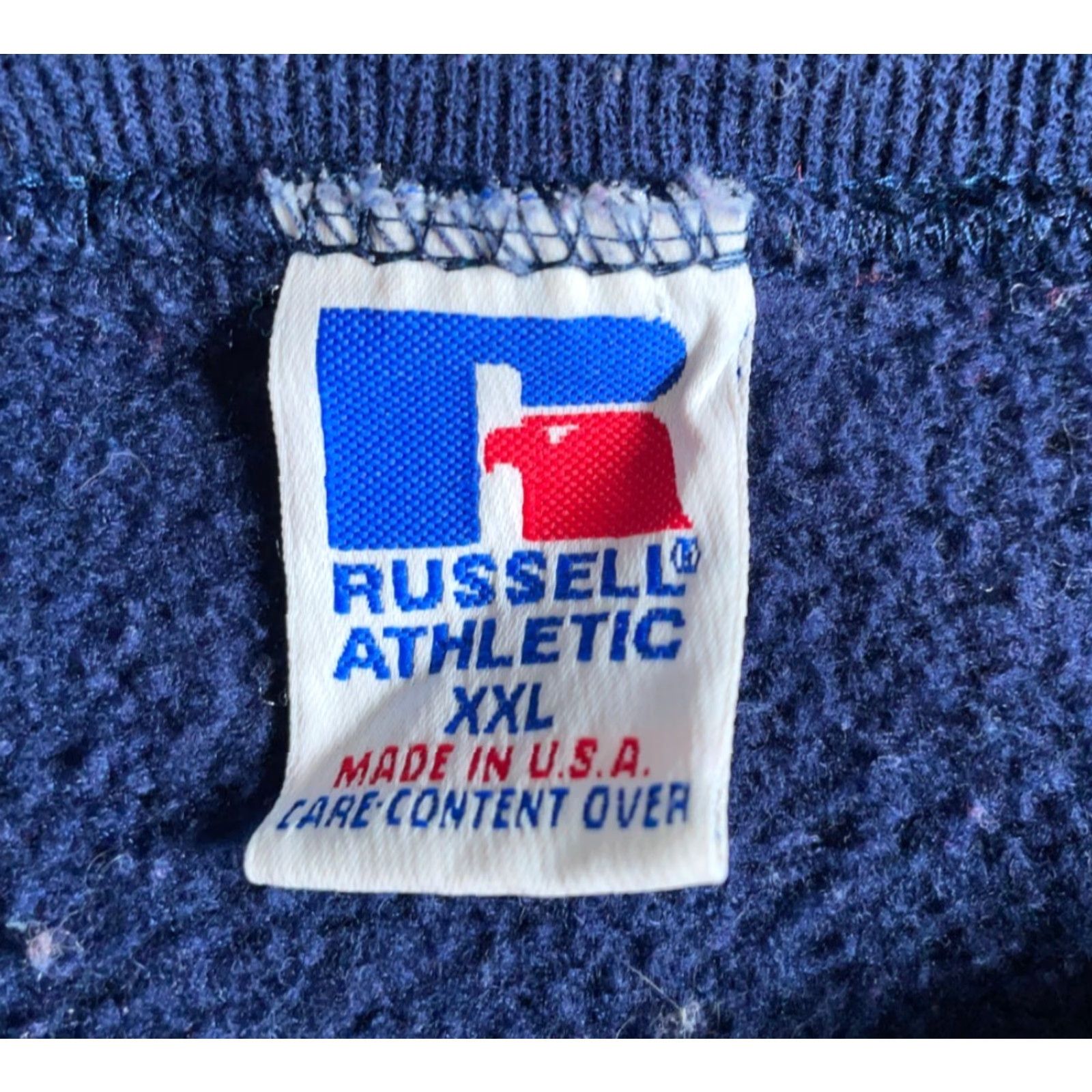 Russell Athletic VINTAGE Russell Athletic Sweatshirt 90s College Arbor Springs Blue Faded 2XL Mens Crew Neck Pullover Graphic Print Embroidered Logo Size US XXL / EU 58 / 5 - 3 Thumbnail