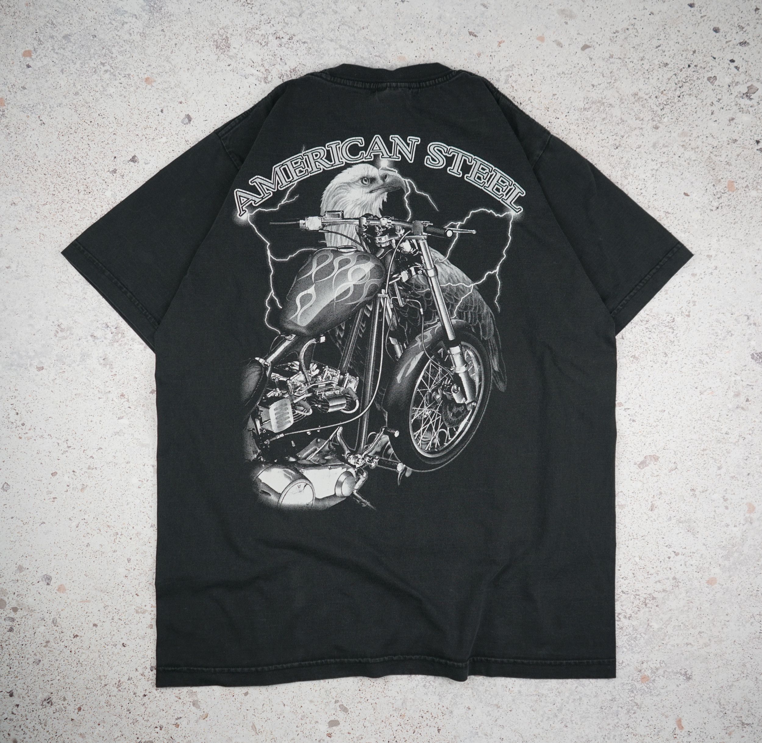 Harley Davidson × Vintage Vintage Harley Davidson American Steel T Shirt Size US M / EU 48-50 / 2 - 6 Thumbnail