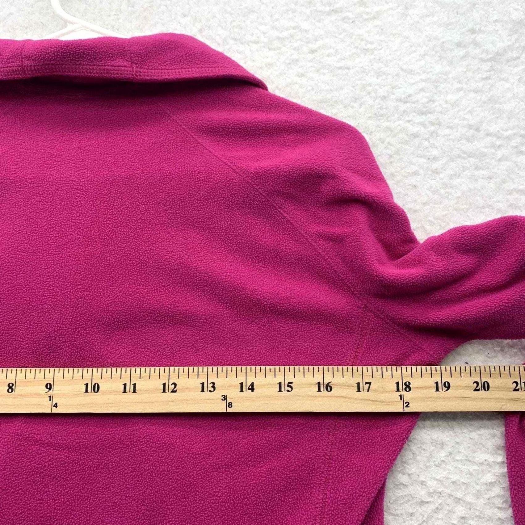 Pinko Columbia Fleece Jacket Womens Medium M Pink 1/4 Zip Lightweight Hiking Size M / US 6-8 / IT 42-44 - 7 Thumbnail