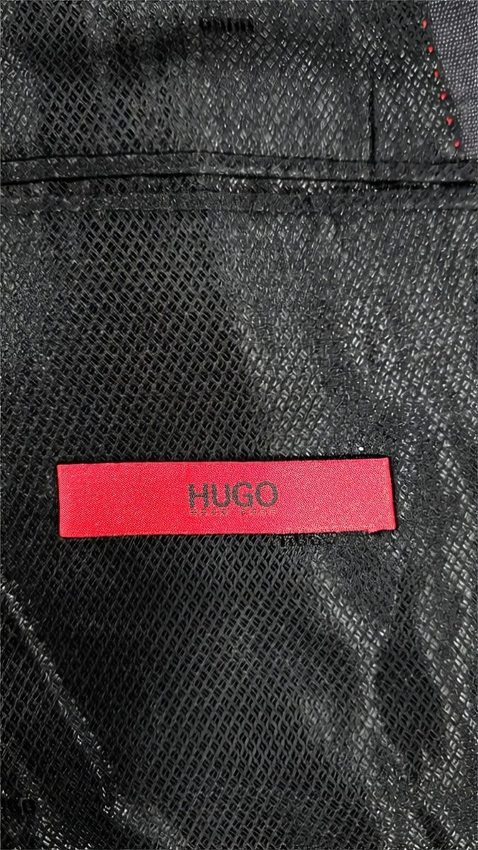 Hugo HUGO Boss Virgin Wool Blazer Two Button Micro-Check Sz 42R Size 42R - 6 Thumbnail