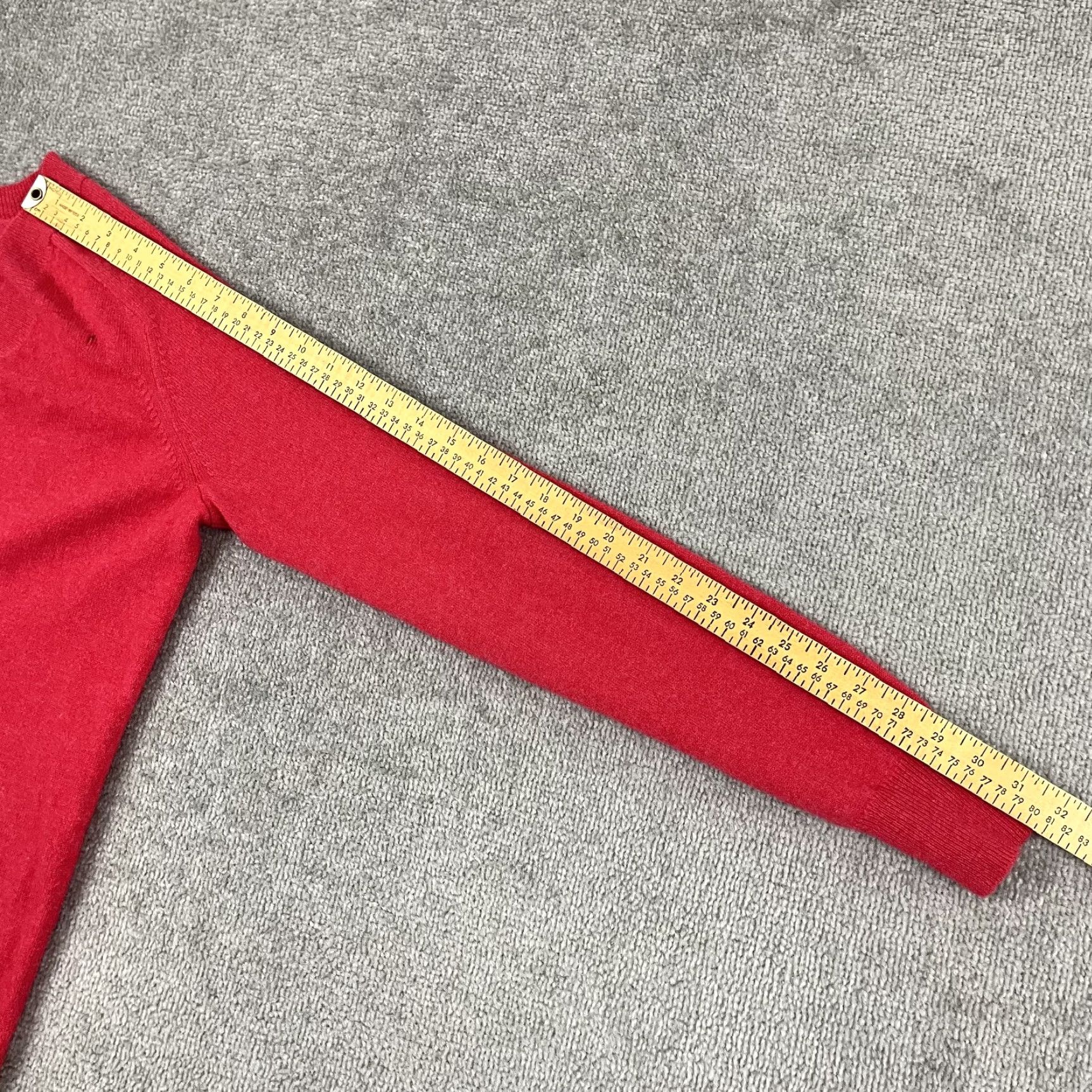 J.Crew VINTAGE J.CREW Sweater Men's Medium Pullover Knit Cashmere Red 100% V-Neck Classic Casual Size US M / EU 48-50 / 2 - 5 Thumbnail