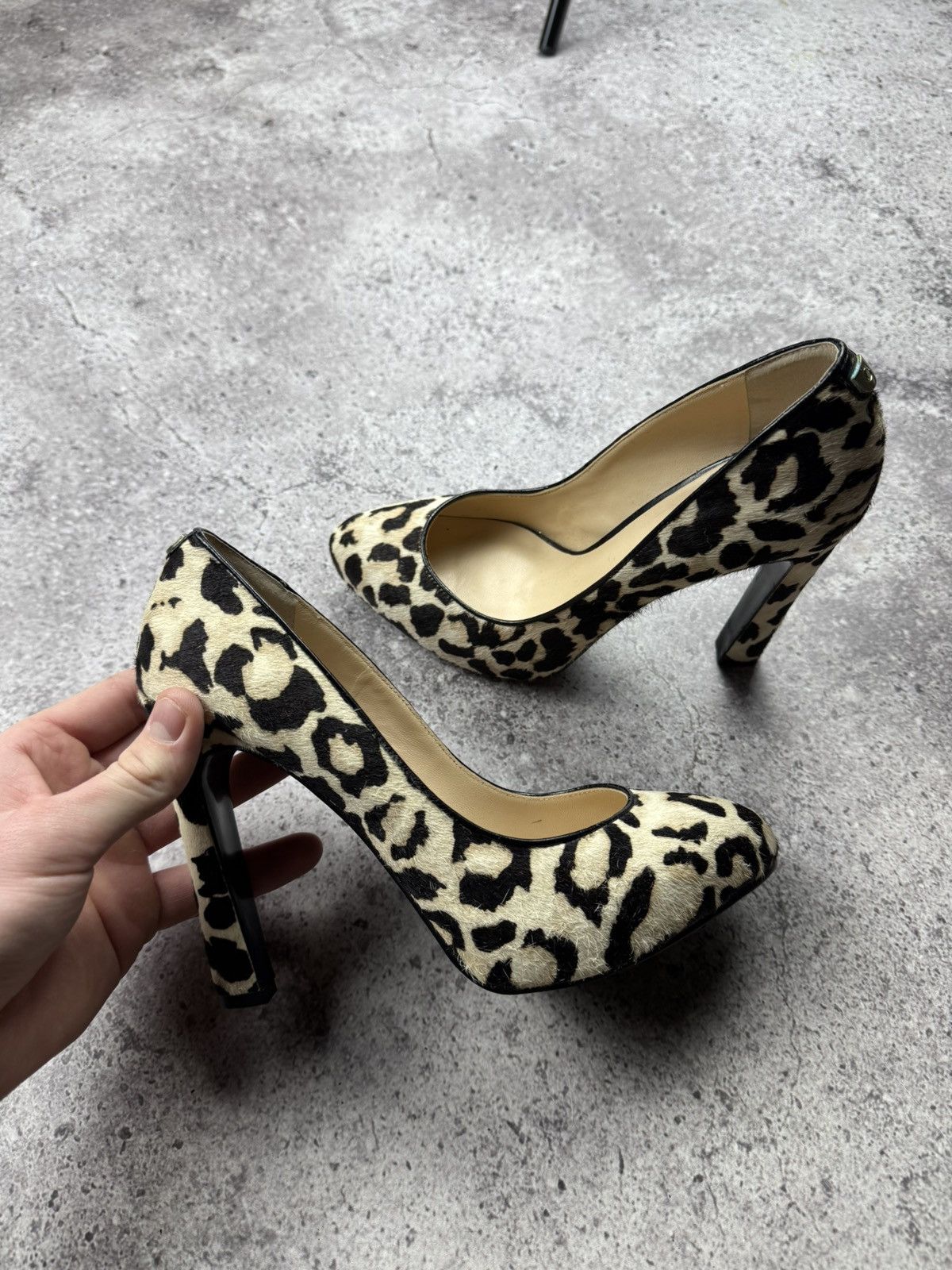 Guess Avant Garde Japanesse Leopard Printed Hells Y2K Boots 00’s Size US 7 / IT 37 - 11 Thumbnail