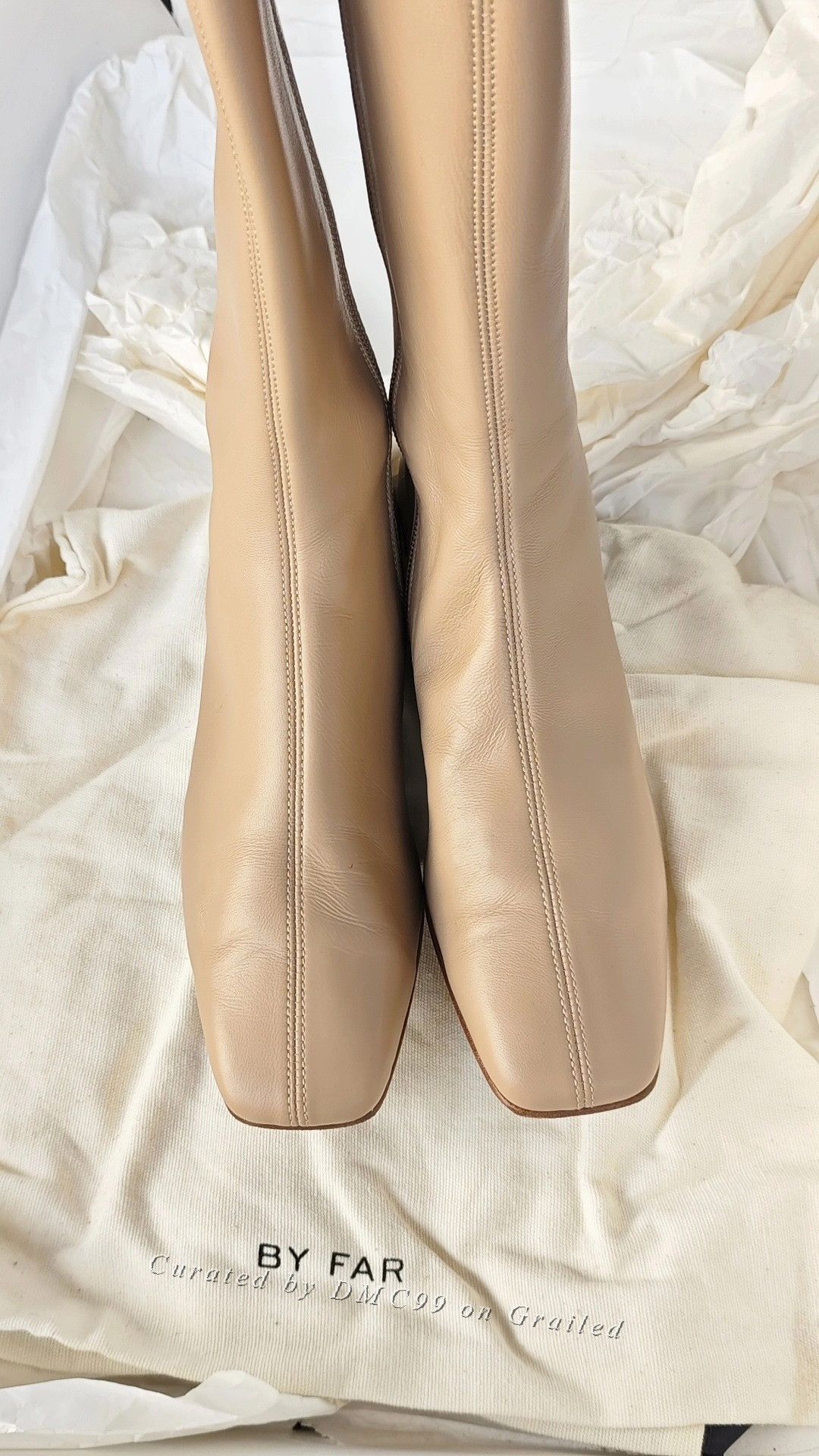 By Far By Far Beige Knee-High Boots Size 36 Size US 5 / IT 35 - 2 Thumbnail