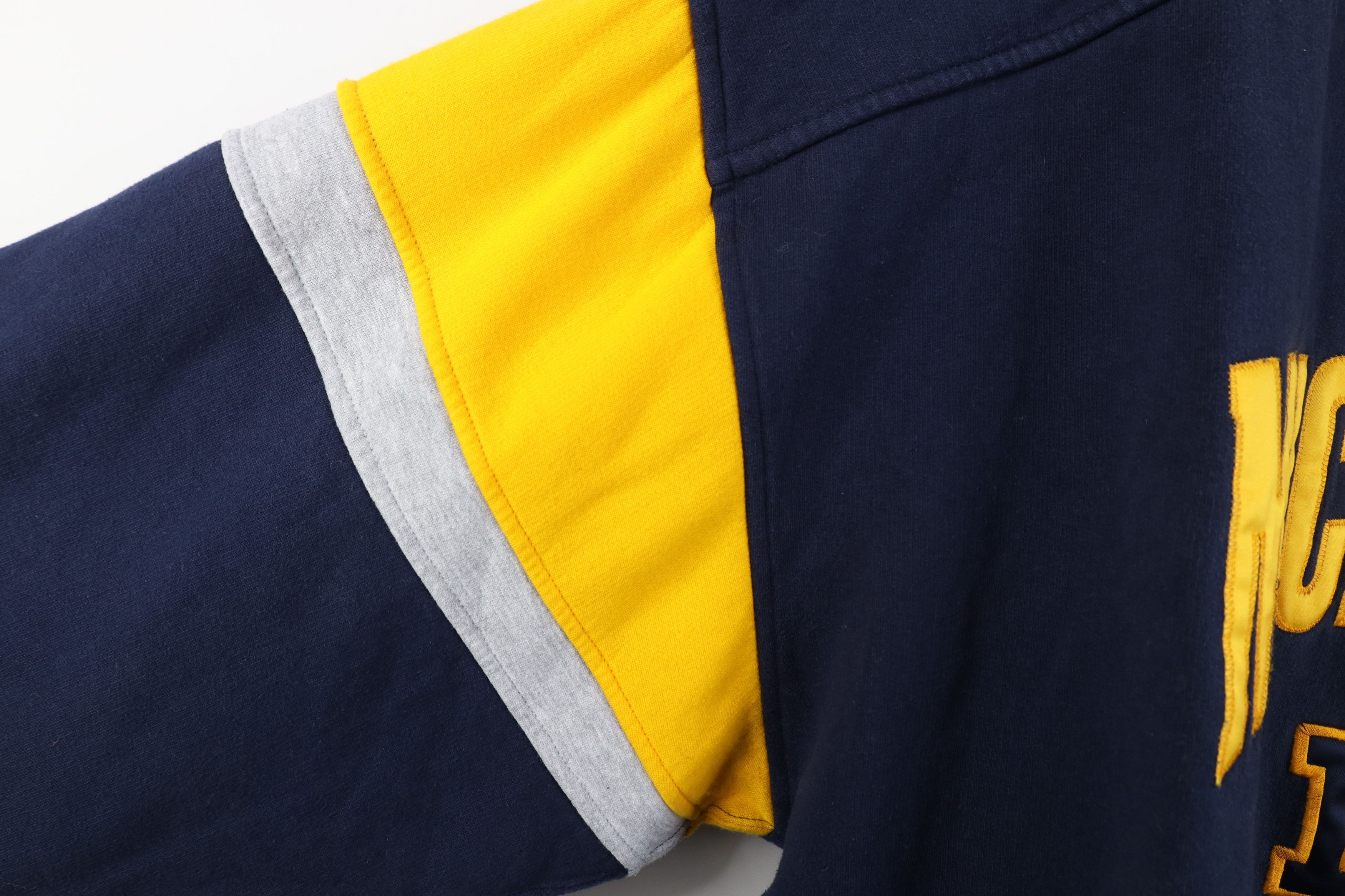 Vintage Vintage 90s Spell Out University of Michigan Sweatshirt Blue Size US XL / EU 56 / 4 - 7 Thumbnail