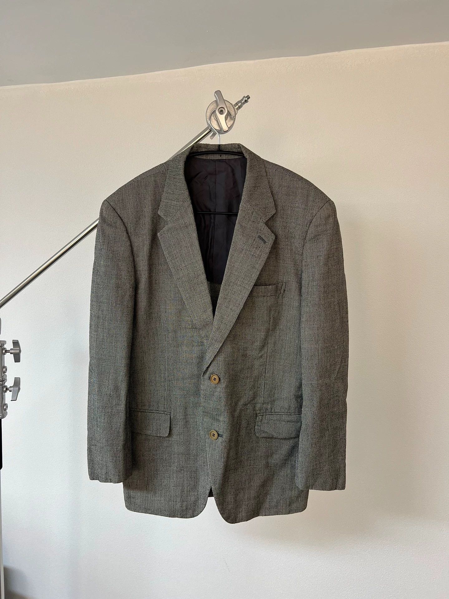 Issey Miyake Issey Miyake Sharp Shoulders Plaid M Blazer Size US M / EU 48-50 / 2 - 2 Thumbnail