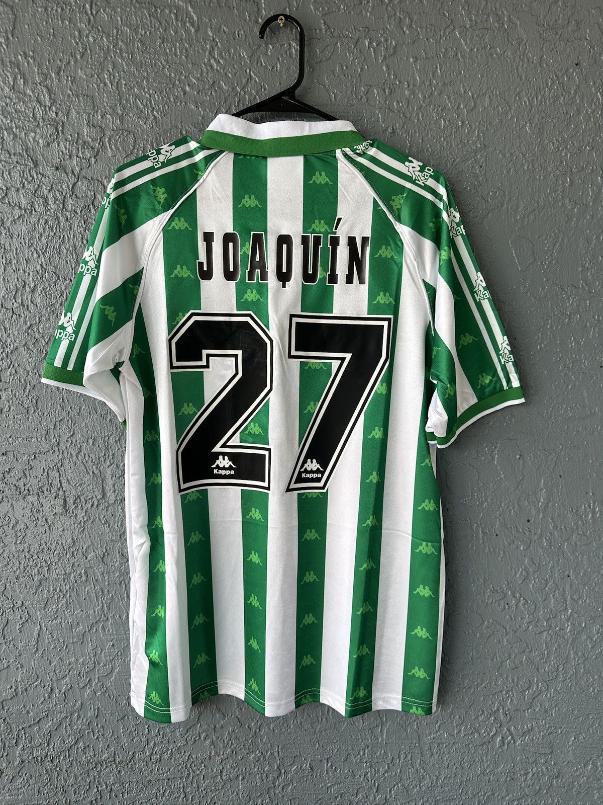 Kappa Real Betis Joaquin #27 Retro Soccer Jersey Home Green 95/97 Size US XL / EU 56 / 4 - 2 Thumbnail