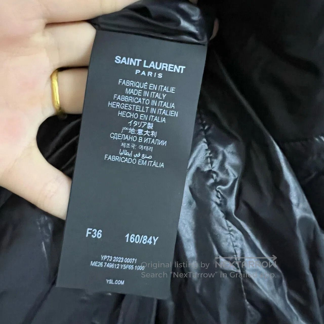 Saint Laurent Paris saint laurent black hooded down jacket. Size US S / EU 44-46 / 1 - 5 Thumbnail