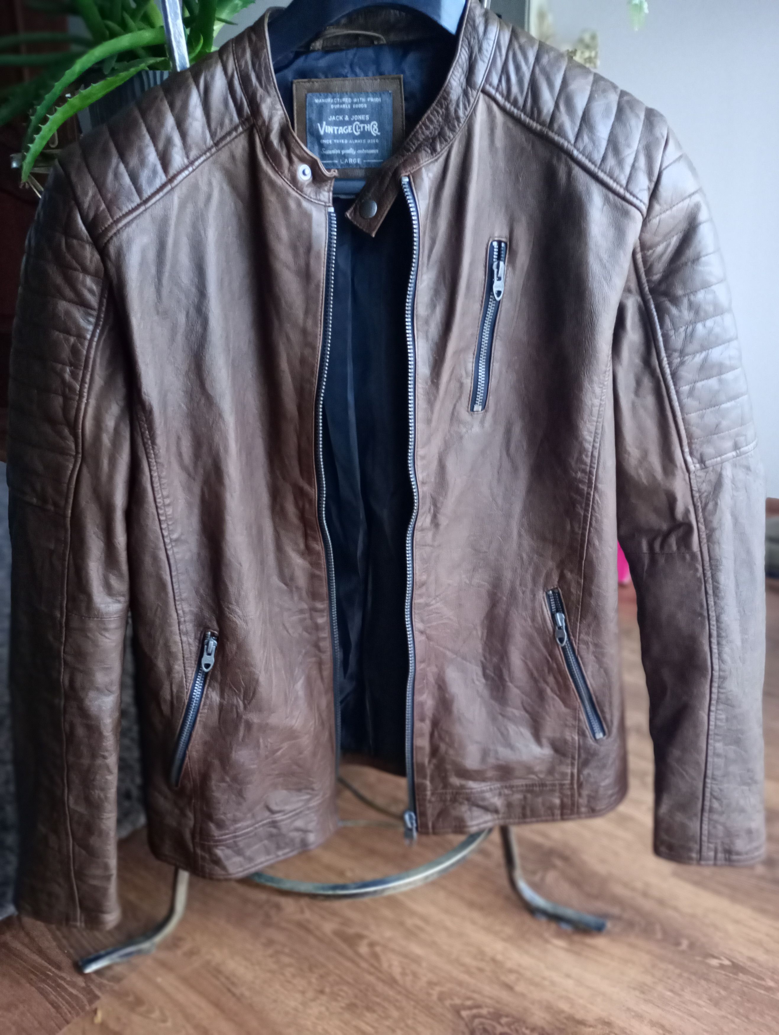 Jack & Jones leather jacket - lambskin L vintage Jack & Jones Size US L / EU 52-54 / 3 - 7 Thumbnail