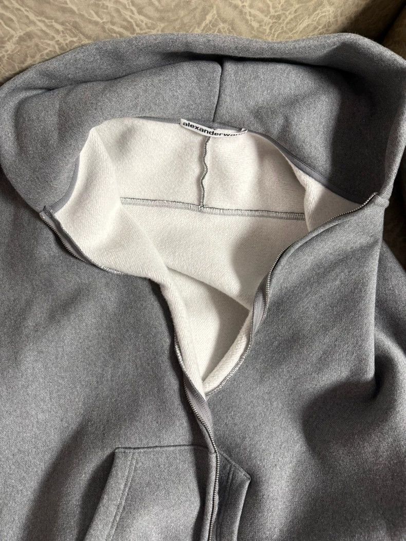 Alexander Wang Alexander Wang Gray Hoodie- Size XS / US 0-2 / IT 36-38 - 1 Thumbnail
