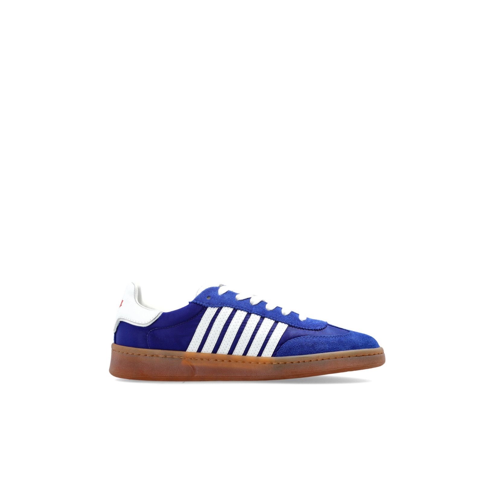 DSQUARED2 Boxer Blue Leather Sneakers New And Authentic (Men