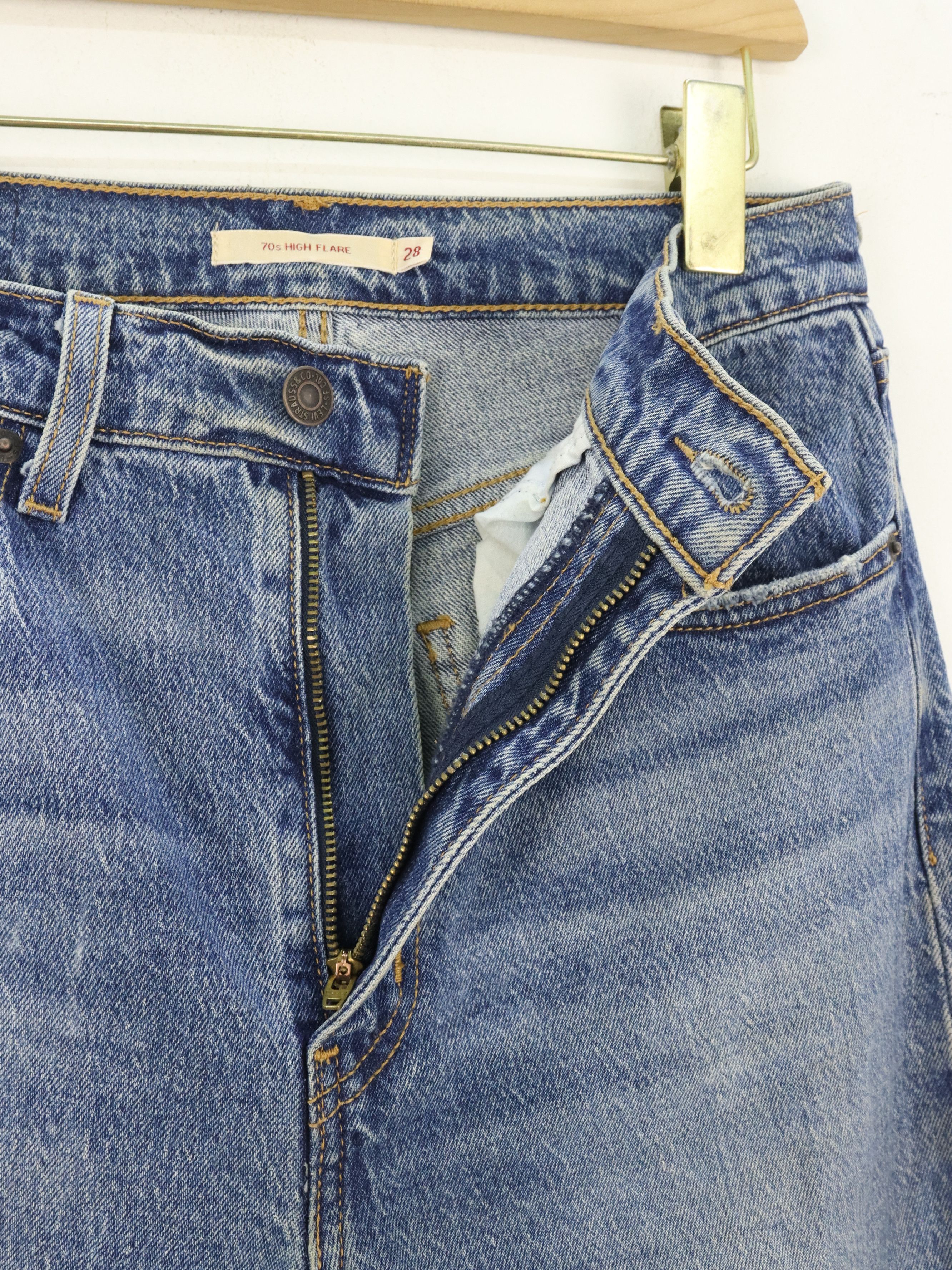 Levi's Levis Big E 70's High Flare Denim Jeans Size US 28 / EU 44 - 11 Thumbnail