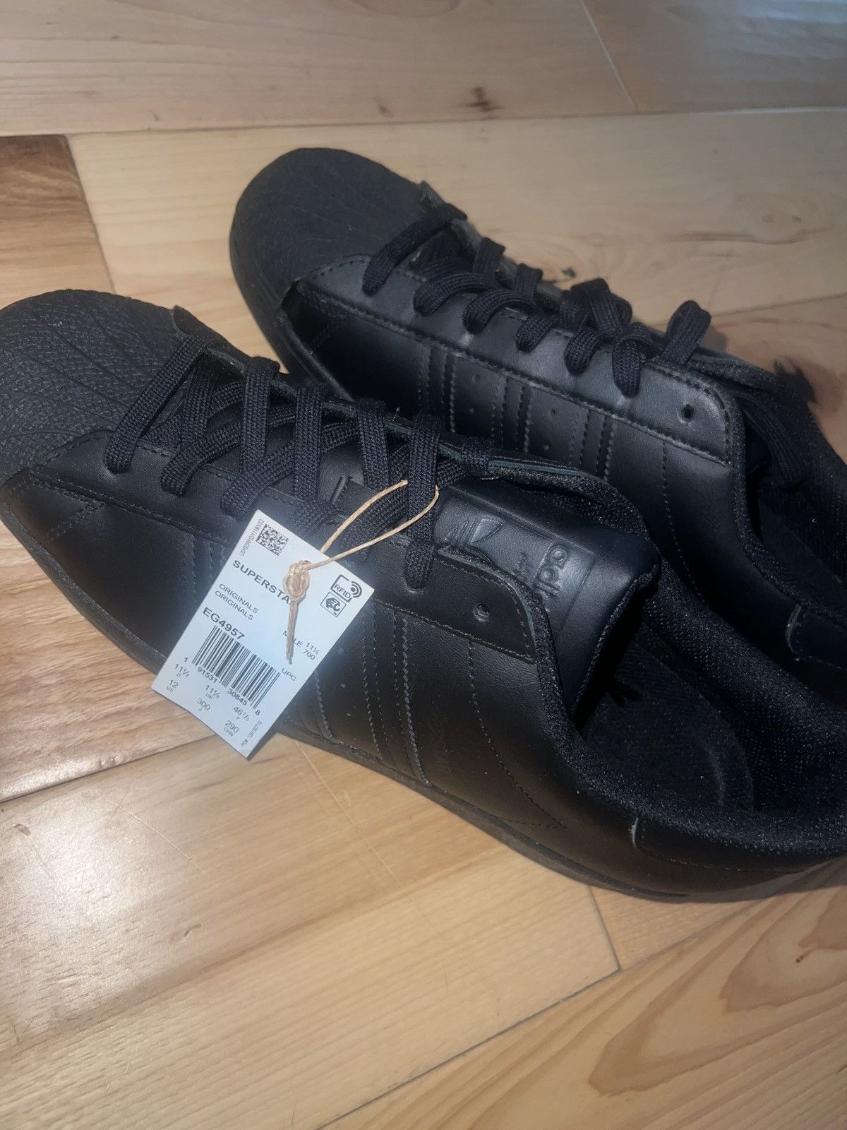 Adidas adidas super stars Size US 12 / EU 45 - 1 Thumbnail