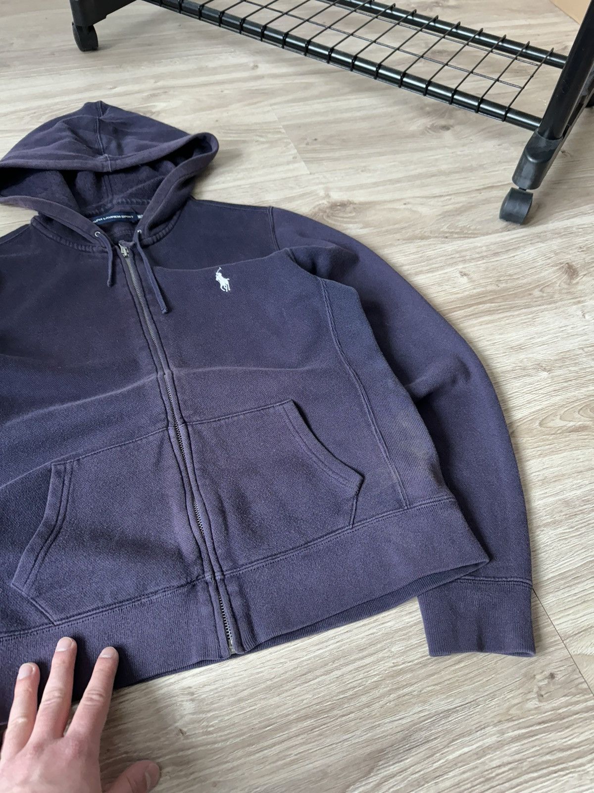 Vintage Vintage Y2K Polo Ralph Lauren Sport Sun Faded Zip Hoodie Size M / US 6-8 / IT 42-44 - 3 Thumbnail