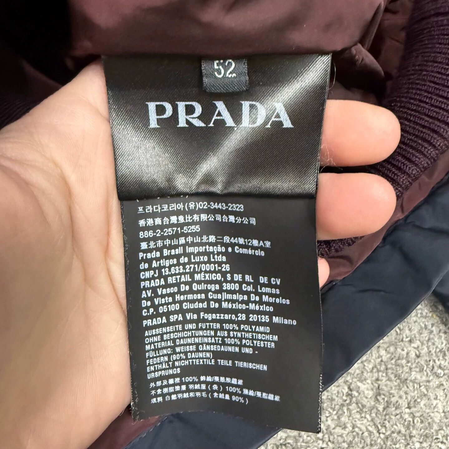 Prada Prada navy blue triangle logo down jacket 52 MINT Size US L / EU 52-54 / 3 - 4 Thumbnail