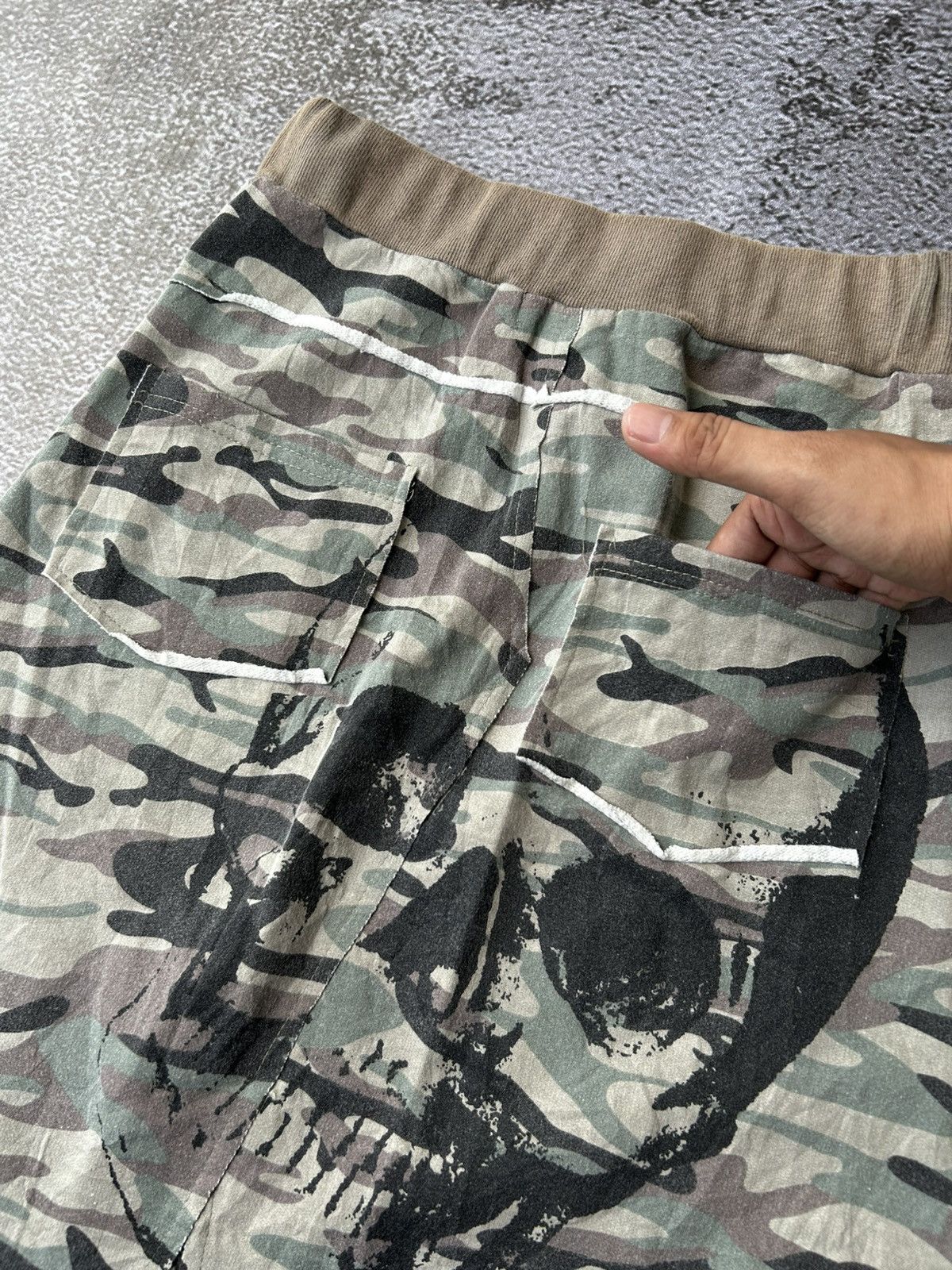 14th Addiction × Japanese Brand × Yasuyuki Ishii Japanese Skirts Camo Skull Poem Style M.K.R Size 25" / US 0 / IT 36 - 3 Thumbnail