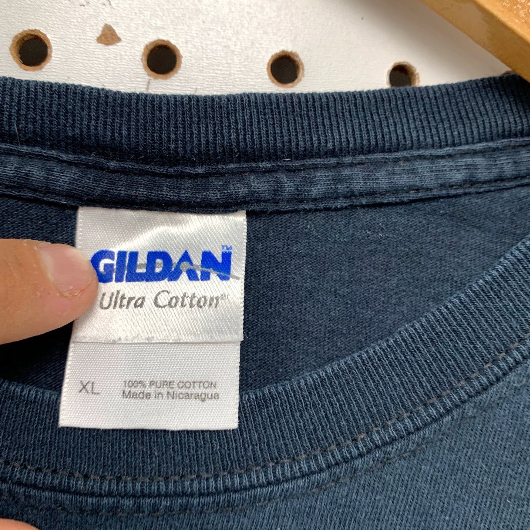 Gildan VINTAGE Funny Physics School T Shirt Mens XL Navy Blue Formula Graohic Tee Size US XL / EU 56 / 4 - 4 Thumbnail