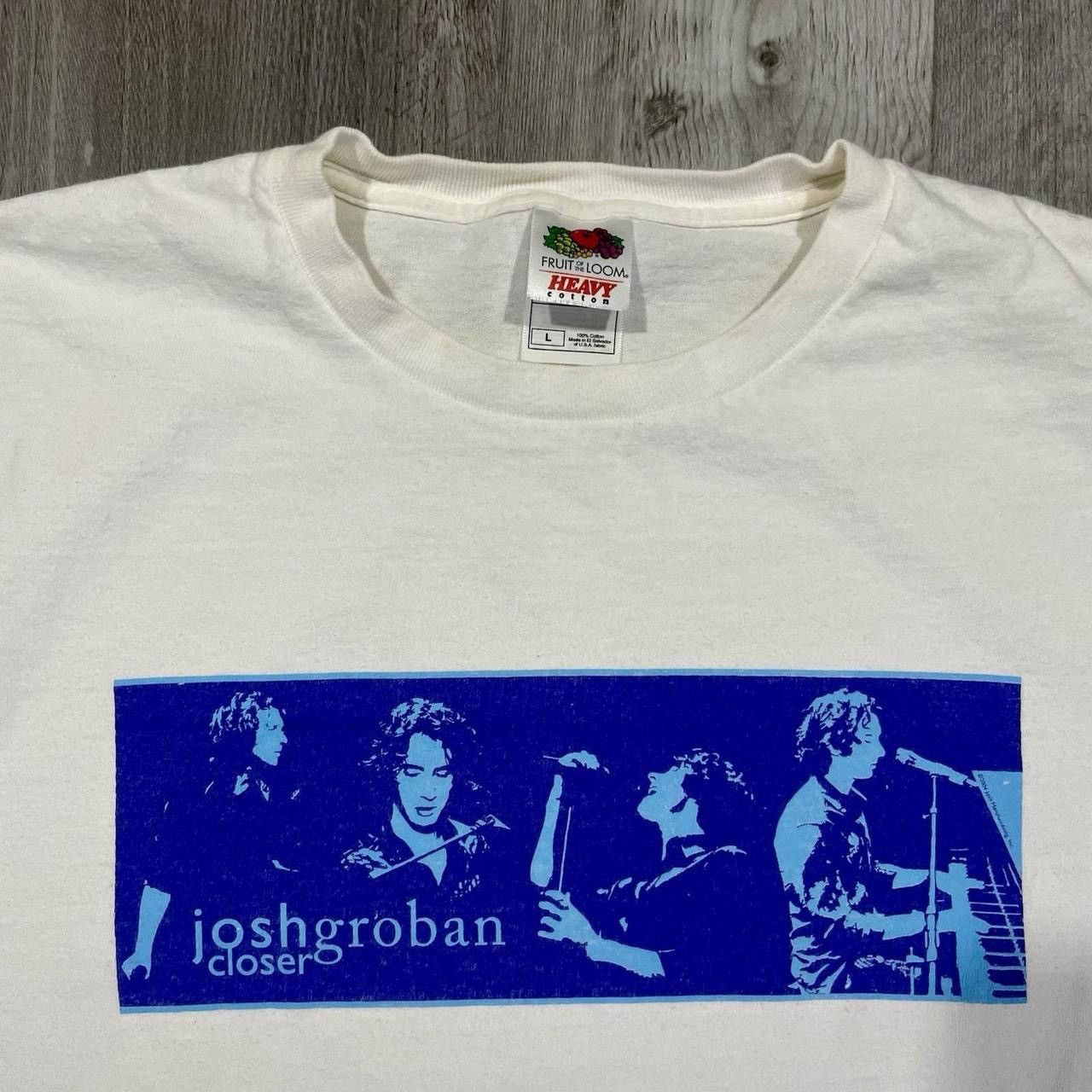 Band Tees × Vintage Vintage 2004 Josh Groban Closer Tour T-Shirt Size US L / EU 52-54 / 3 - 4 Thumbnail