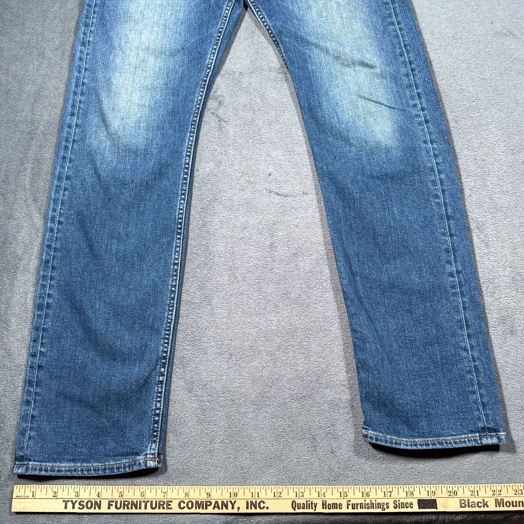 Denime Revtown Jeans Mens 31x32 Blue Decade Denim Sharp Slim Fit Stretch Casual Pants Size US 31 - 3 Thumbnail