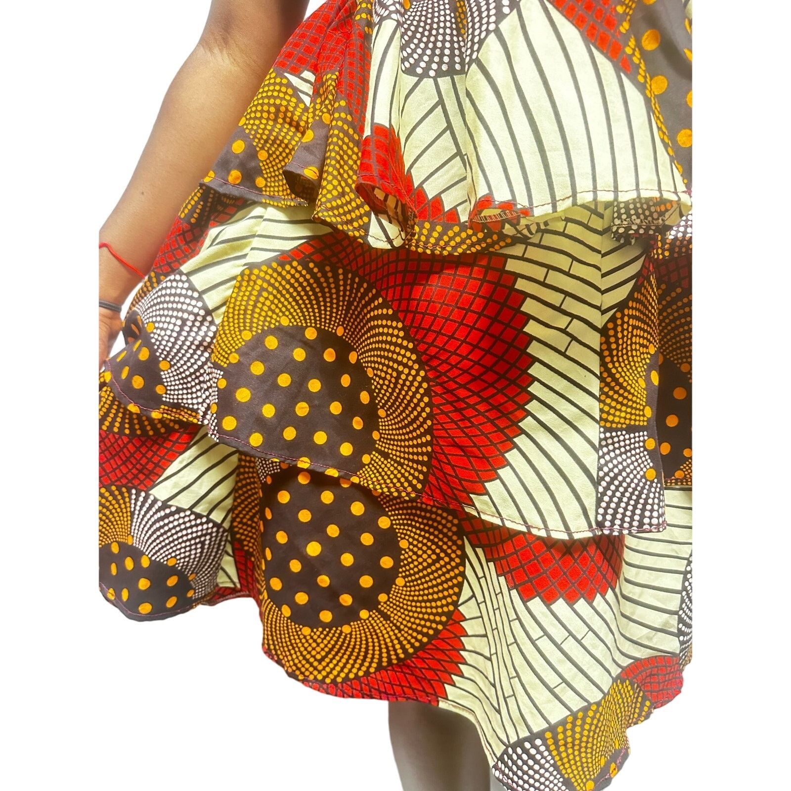 Other Red multi colored african print dress Size M / US 6-8 / IT 42-44 - 2 Thumbnail