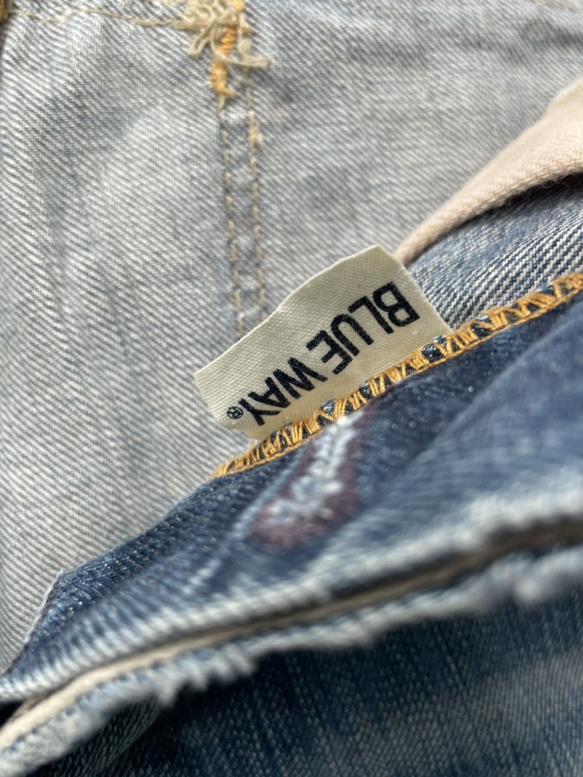 Japanese Brand × Vintage Vintage Blue Way Faded Denim Size US 33 - 15 Thumbnail