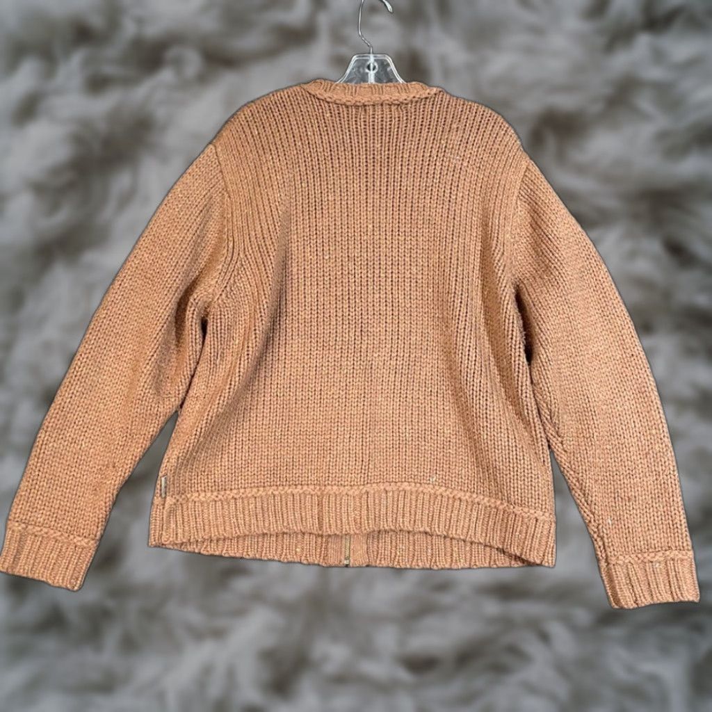 Vintage Woolrich Cardigan Wool Blend Full Zip Knit Sweater Brown Dark Clove Womens XL Size XL / US 12-14 / IT 48-50 - 1 Thumbnail