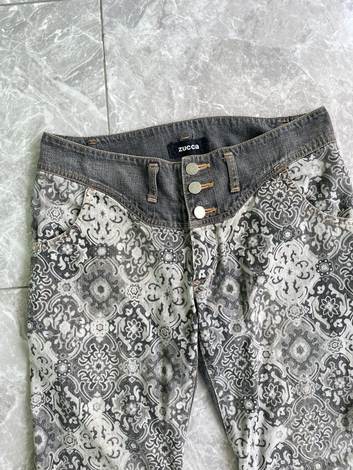 Issey Miyake Zucca Bandana Flare Pants Size US 30 / EU 46 - 4 Thumbnail