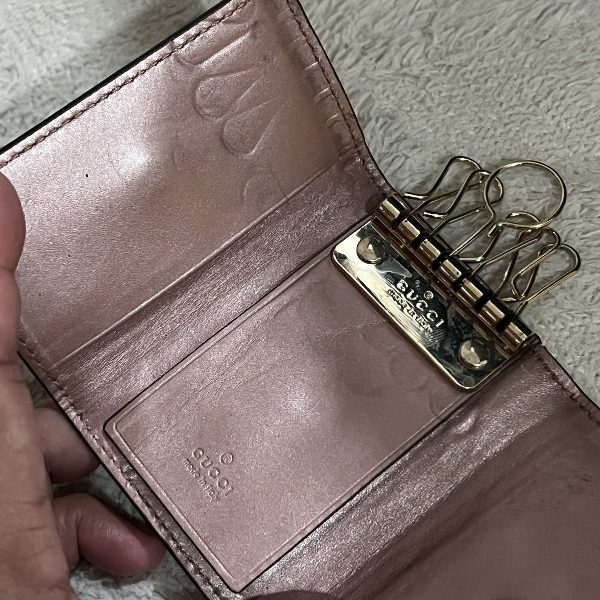 Gucci Authentic Guccissima micro key case Size ONE SIZE - 6 Thumbnail