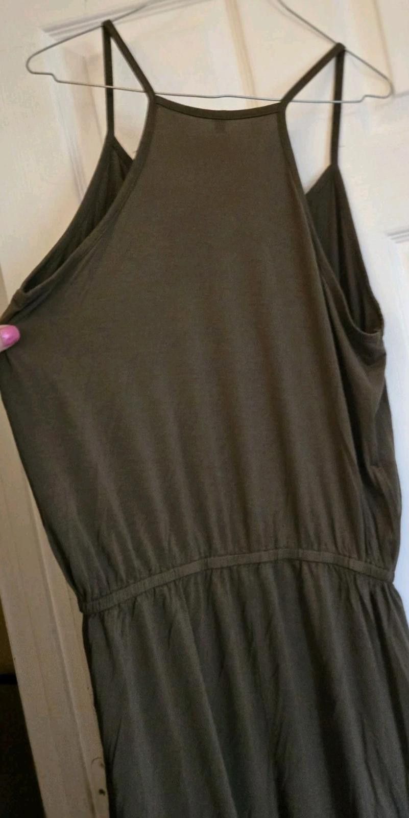 The Unbranded Brand Womens Sleeveless Spaghetti Strappy Romper Shorts 1 Pc Olive Size 36" / US 14 / IT 50 - 6 Thumbnail