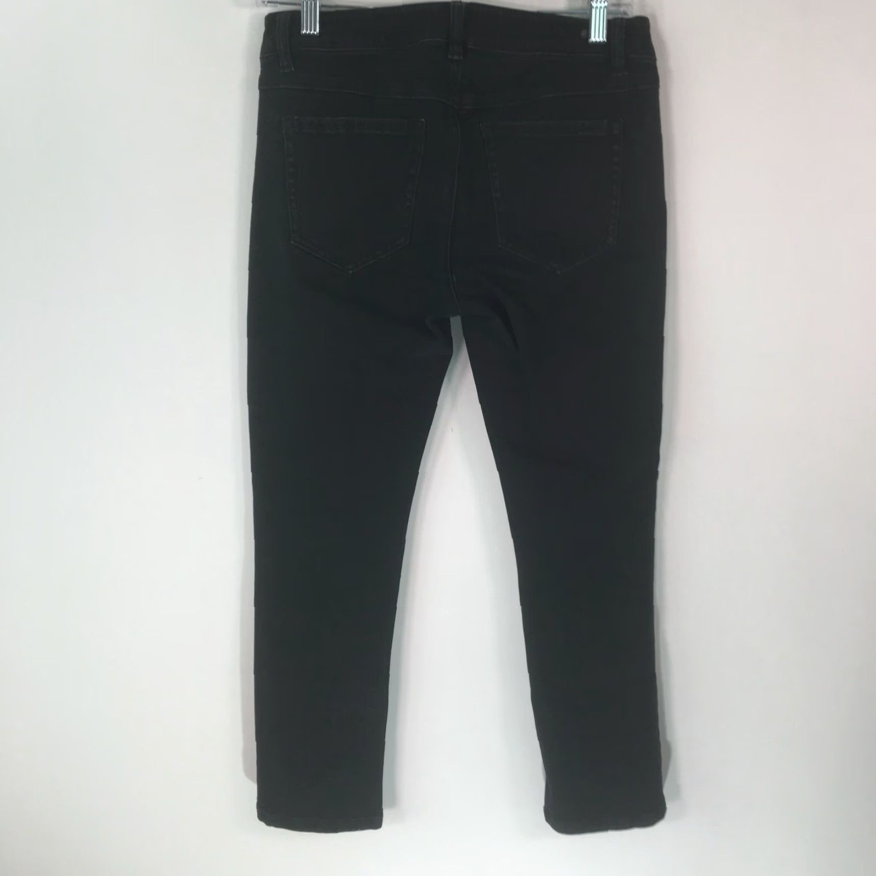 Denime NB Womens Jeans Straight Low Rise Regular Fit Black Denim Size 8 Size 30" / US 8 / IT 44 - 2 Thumbnail