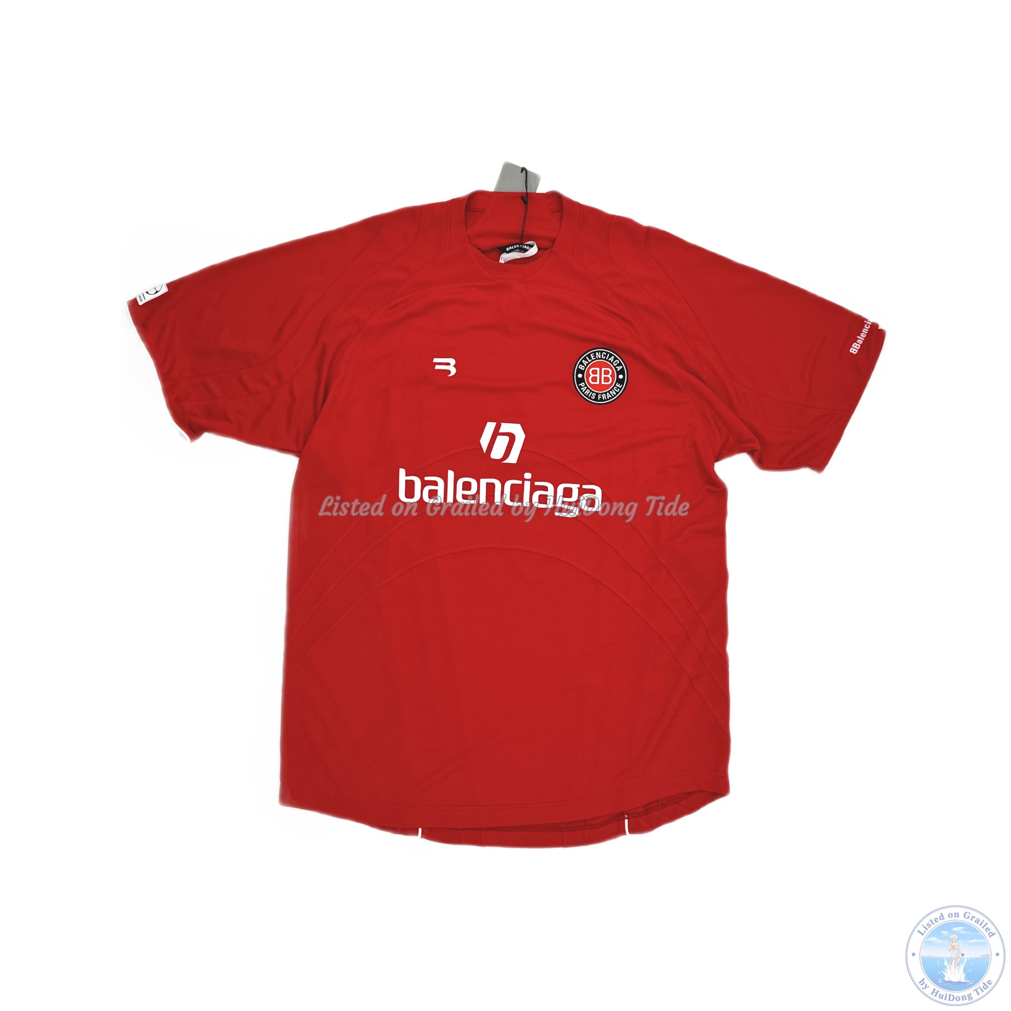 Balenciaga Balenciaga Logo Print Soccer Jersey Size M | Grailed
