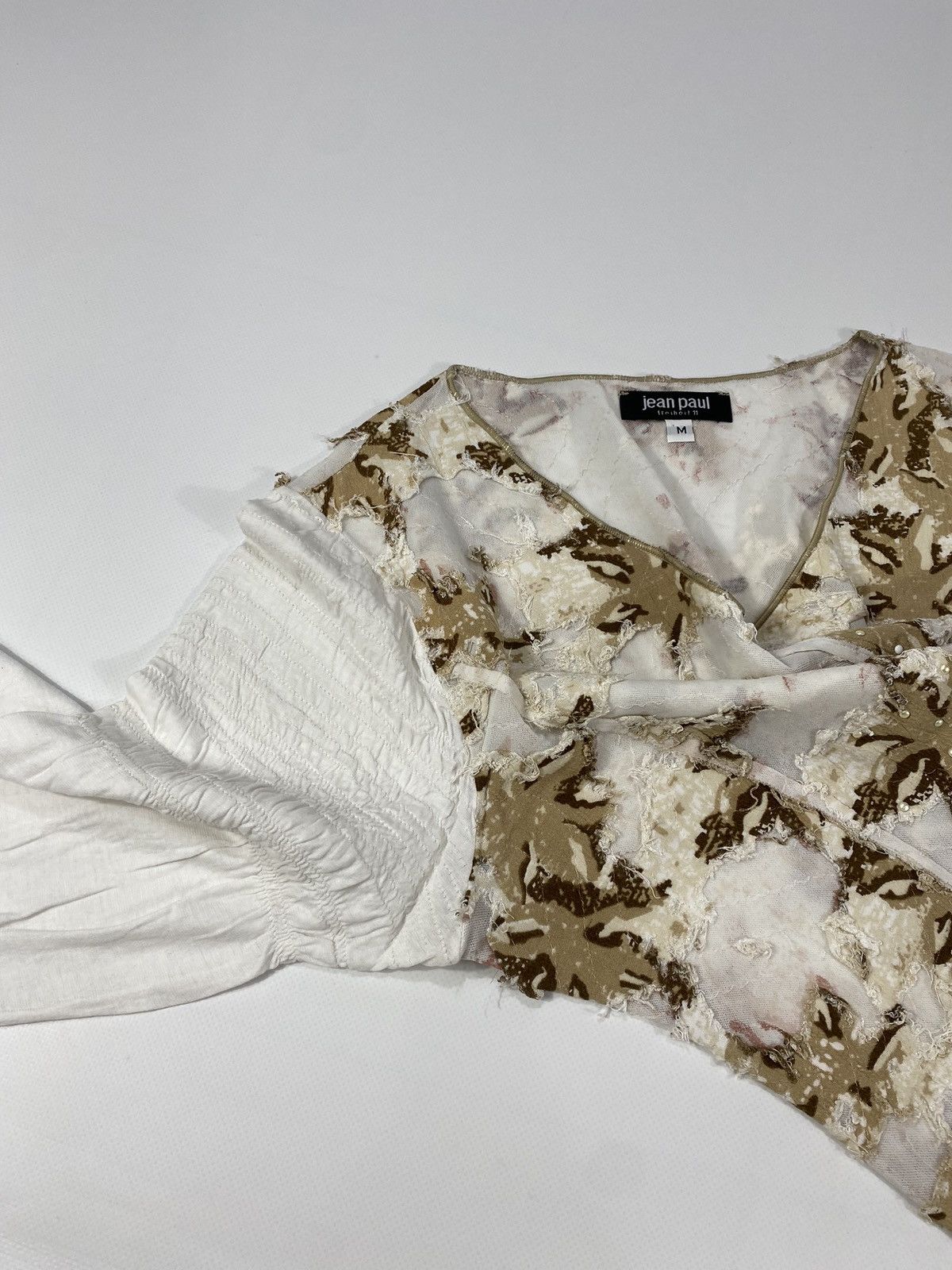 Other Vintage Y2K Jean Paul Mesh Applique Blouse Long Sleeve Size M / US 6-8 / IT 42-44 - 9 Thumbnail