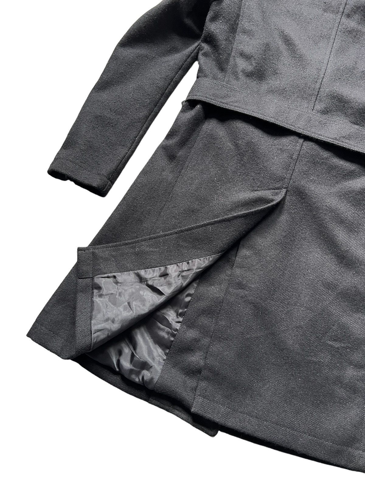 Tornado Mart Tornado Mart Apocalypse Gothic Wool Belted Trench Coat Size US S / EU 44-46 / 1 - 12 Thumbnail