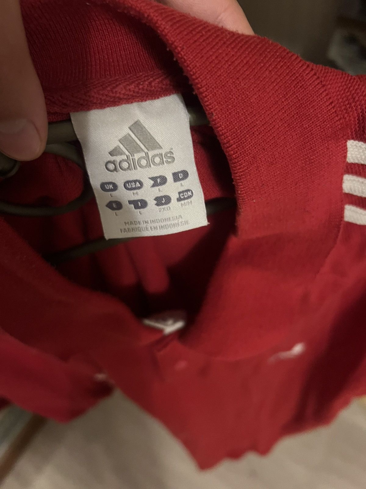 Adidas CRAZY Jersey Adidas Vintage Red - Avan Opium Drip Y2K Size US XL / EU 56 / 4 - 5 Thumbnail