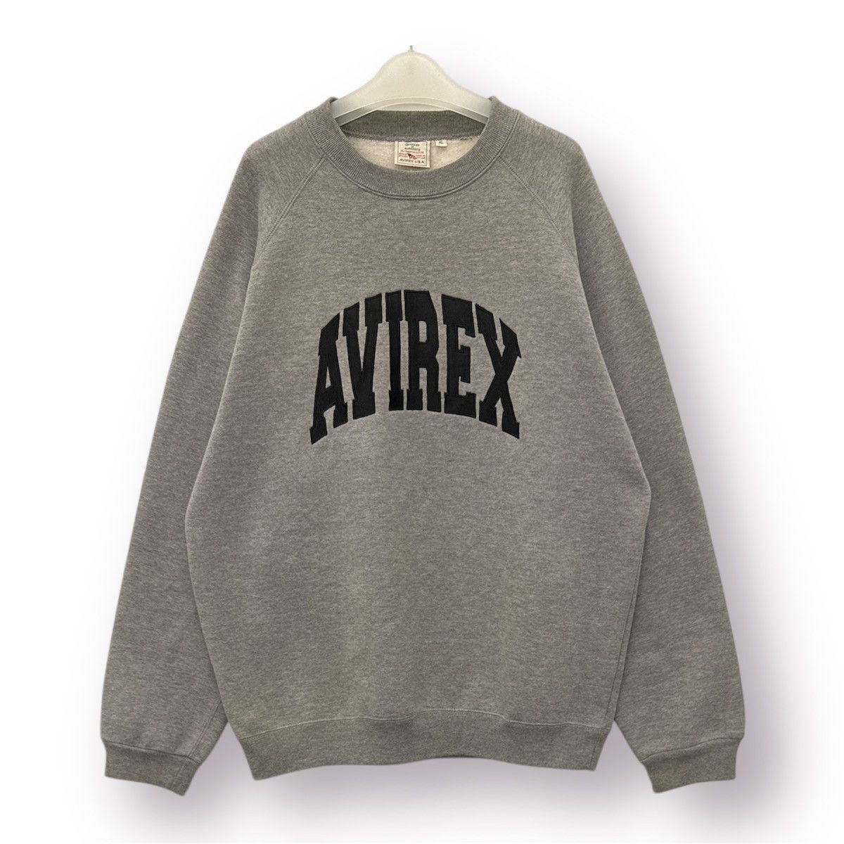 Avirex 🔥Avirex Flyer Military Long Sleeve Roundneck Sweatshirt -XL Size US XL / EU 56 / 4 - 1 Thumbnail