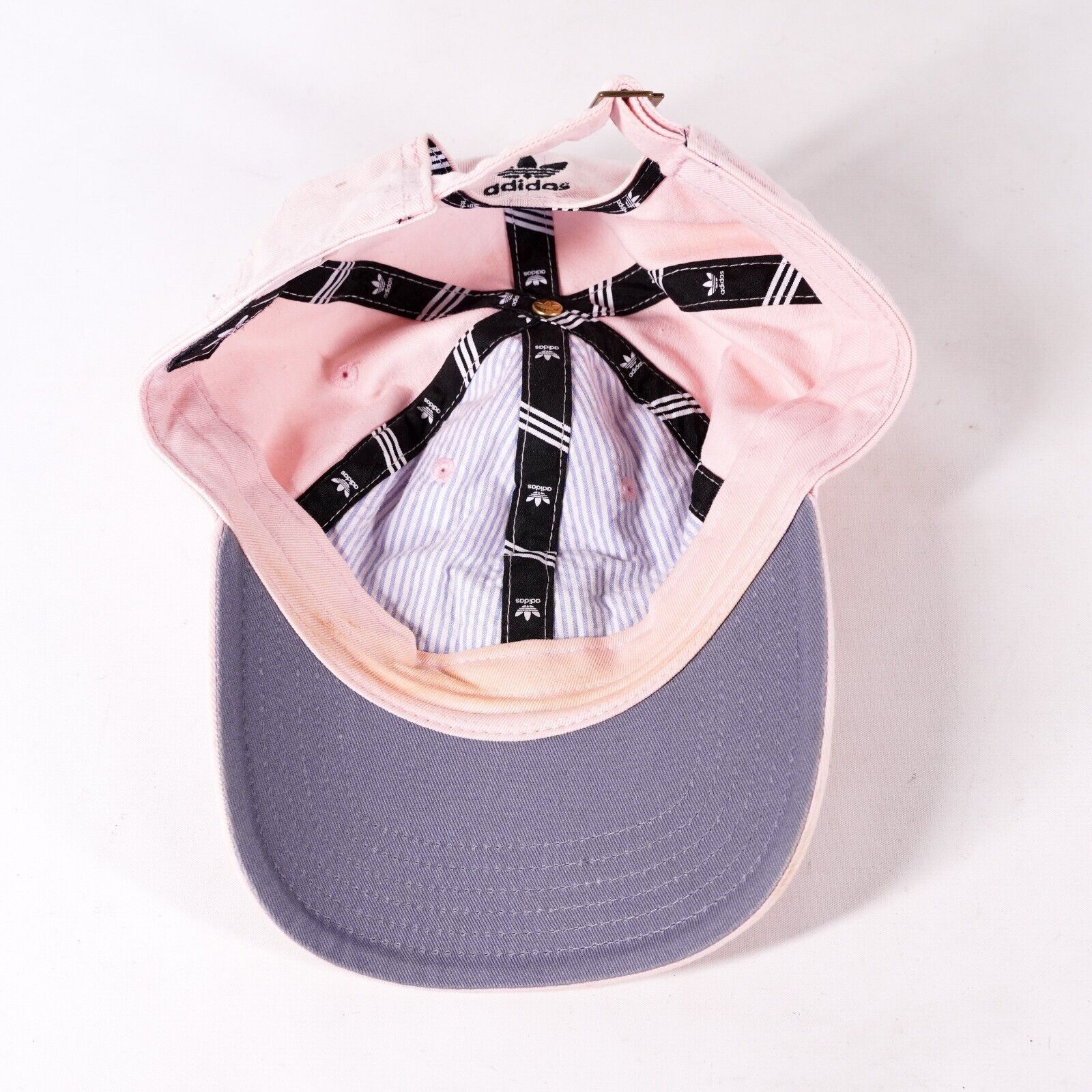 Adidas Adidas Logo Baseball Hat Adjustable Buckle Strap Cap Pink Size ONE SIZE - 7 Thumbnail