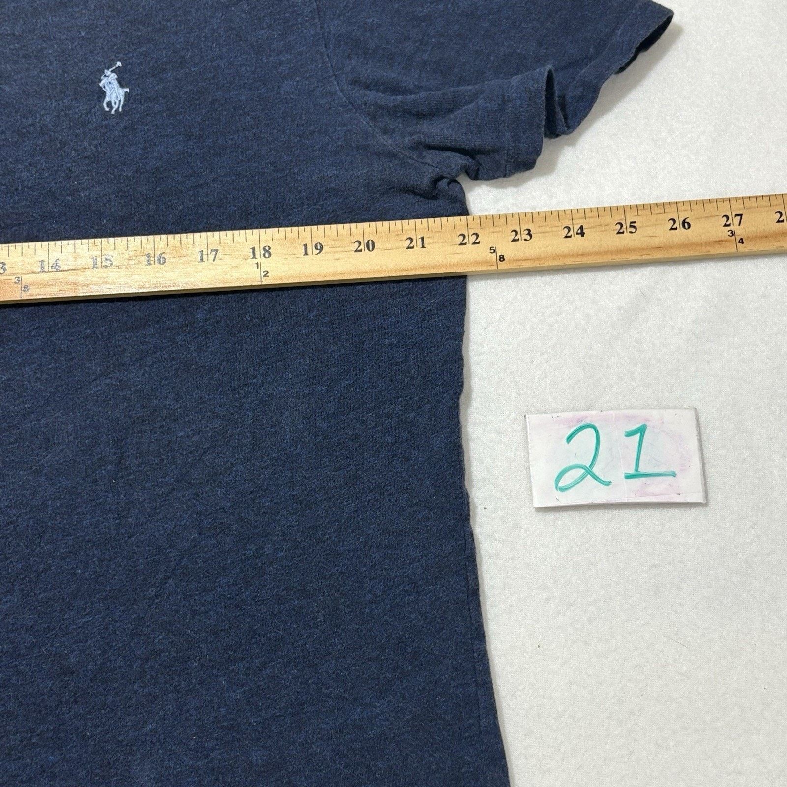 Polo Ralph Lauren Polo Ralph Lauren Large Crewneck T Shirt Navy Blue Tee Size US L / EU 52-54 / 3 - 7 Thumbnail