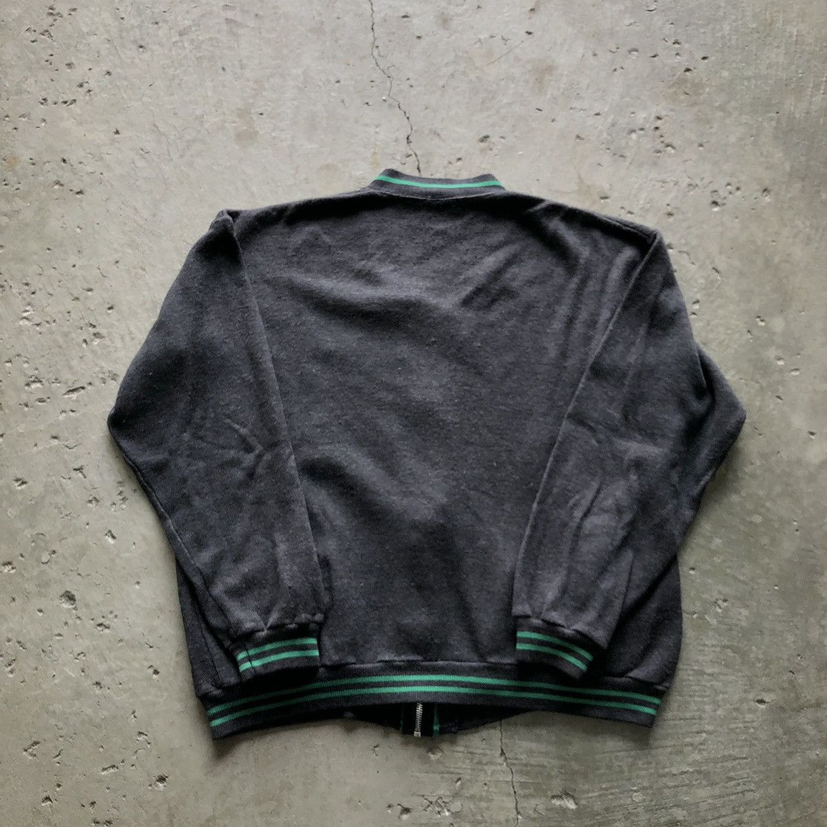 Vintage Vintage 80s Varsity Zip Cardigan Sweater Size US M / EU 48-50 / 2 - 3 Thumbnail