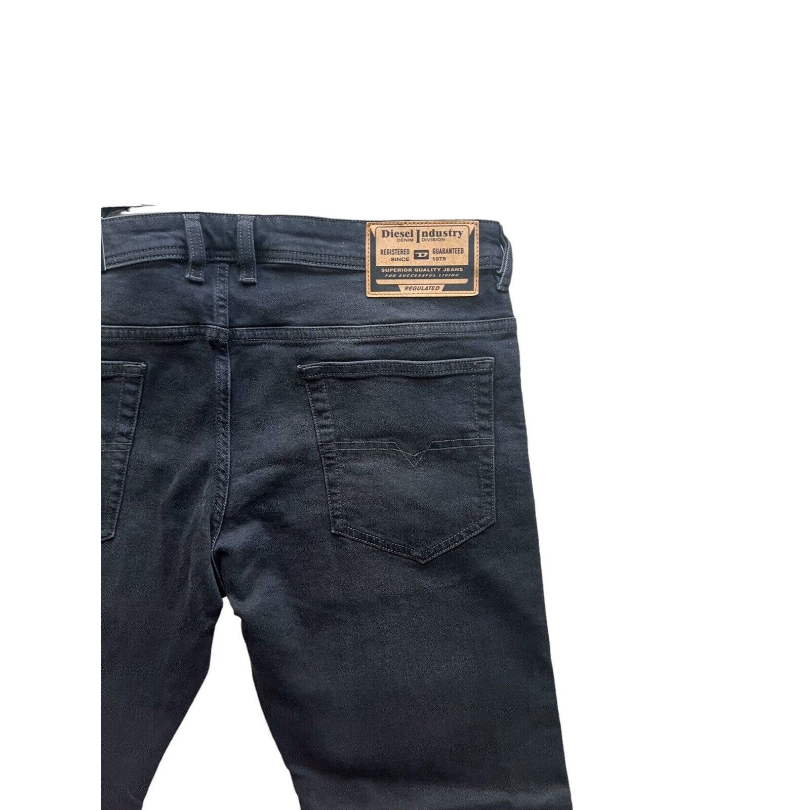 Diesel Diesel Mens Safado Straight Fit Jeans RM064 Black Size 36/30 Size US 36 / EU 52 - 7 Thumbnail