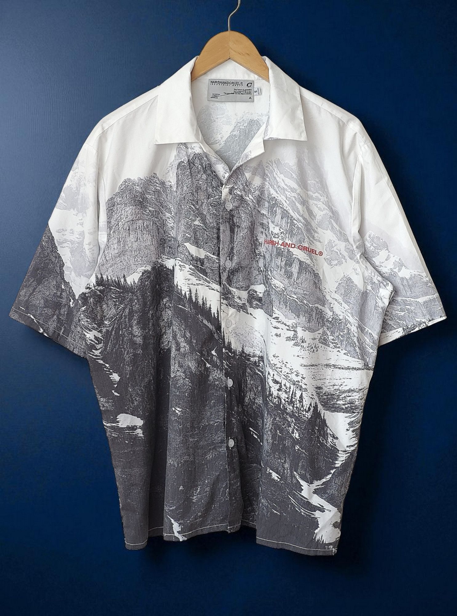 Harsh and Cruel Harsh & Cruel Mountains Full Print Button Up Shirt Size US L / EU 52-54 / 3 - 1 Thumbnail